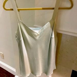 Dana B & Karen Sage Green Silk Top